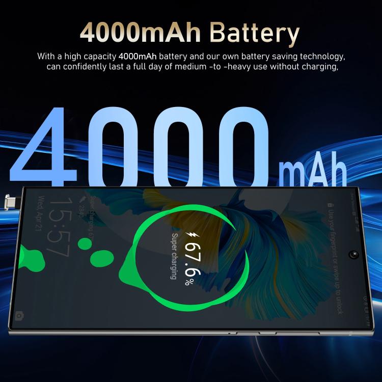 S24 Ultra / S7, 4GB+128GB, 6.75 inch Android 10 MTK6750 Octa Core, Network: 4G, Dual SIM, Plug:EU Plug(Green)