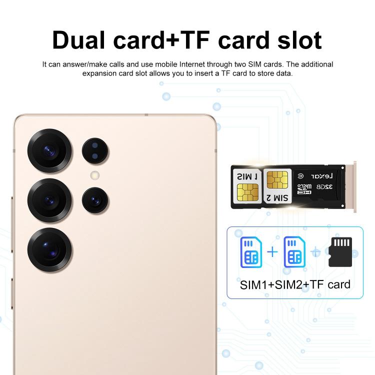 S25 Ultra / S11, 4GB+64GB, 6.75 inch Android 12 MTK6762 Octa Core, Network: 4G, Dual SIM, Plug:US Plug(Light Blue)