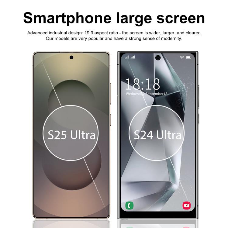 S25 Ultra / S11, 4GB+64GB, 6.75 inch Android 12 MTK6762 Octa Core, Network: 4G, Dual SIM, Plug:EU Plug(Blue)