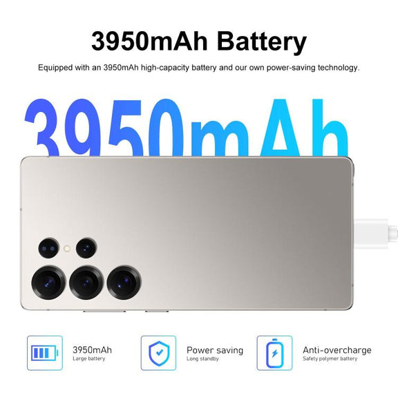 S25 Ultra / S11, 4GB+64GB, 6.75 inch Android 12 MTK6762 Octa Core, Network: 4G, Dual SIM, Plug:UK Plug(Light Blue)