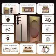 S25 Ultra / B9, 2GB+16GB, 6.75 inch Android 8.1 MTK6739 Quad Core, Network: 4G, Dual SIM, Plug:US Plug(Titanium Silver Blue)