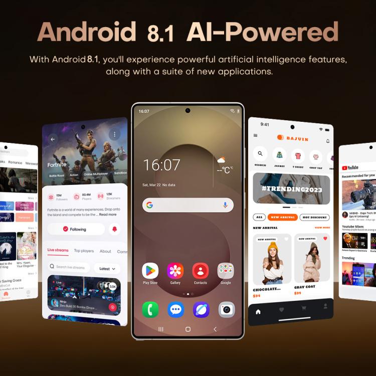 S25 Ultra / B9, 2GB+16GB, 6.75 inch Android 8.1 MTK6739 Quad Core, Network: 4G, Dual SIM, Plug:UK Plug(Titanium Silver Blue)