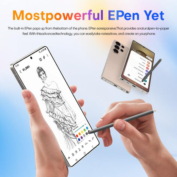 S25 Ultra / Q25, 4GB+64GB, 6.75 inch Android 12 MTK6762 Octa Core, Network: 4G, Dual SIM, with Stylus Pen, Plug:EU Plug(Titanium Black)