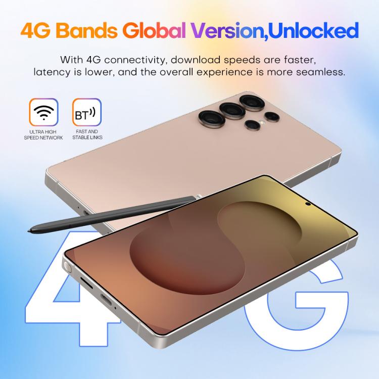 S25 Ultra / Q25, 4GB+64GB, 6.75 inch Android 12 MTK6762 Octa Core, Network: 4G, Dual SIM, with Stylus Pen, Plug:US Plug(Titanium Silver Blue)