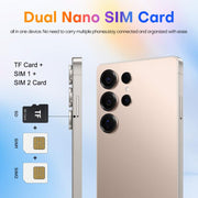 S25 Ultra / Q25, 4GB+64GB, 6.75 inch Android 12 MTK6762 Octa Core, Network: 4G, Dual SIM, with Stylus Pen, Plug:EU Plug(Titanium White Sliver)