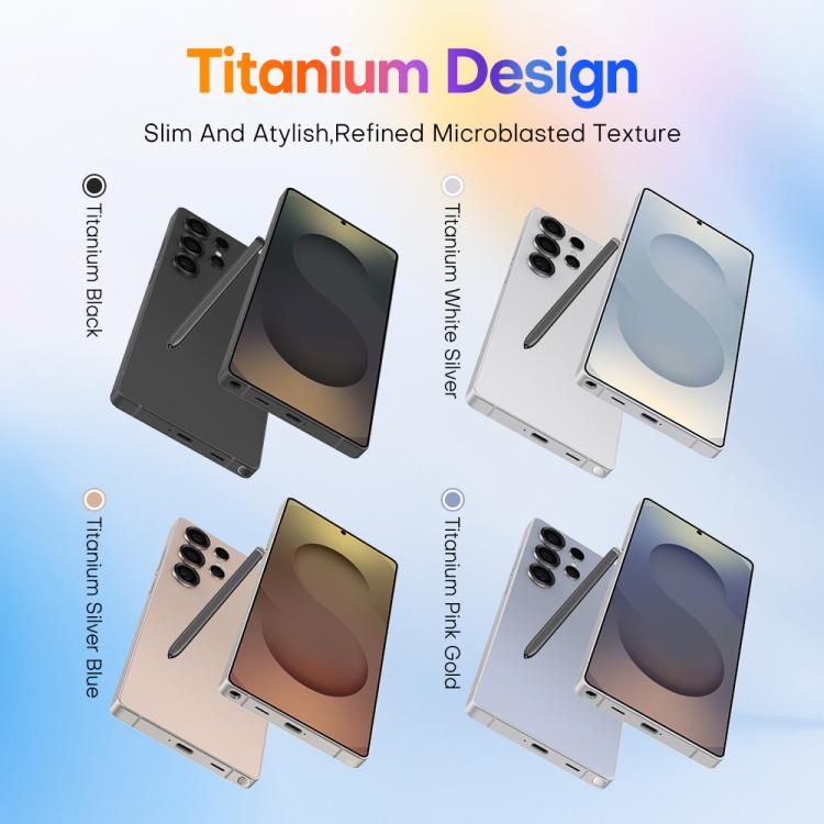 S25 Ultra / Q25, 4GB+64GB, 6.75 inch Android 12 MTK6762 Octa Core, Network: 4G, Dual SIM, with Stylus Pen, Plug:US Plug(Titanium Silver Blue)