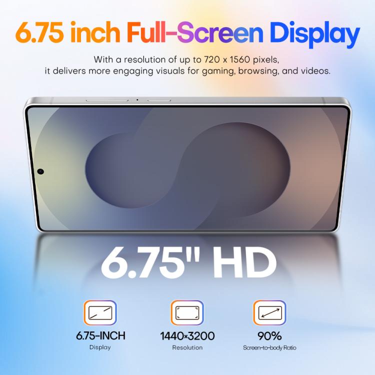 S25 Ultra / Q25, 4GB+64GB, 6.75 inch Android 12 MTK6762 Octa Core, Network: 4G, Dual SIM, with Stylus Pen, Plug:EU Plug(Titanium Black)