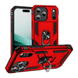 For iPhone 17 Air Shockproof TPU Hybrid PC Phone Case with Holder(Red) - free shipping - PMc TechLife - Order now!