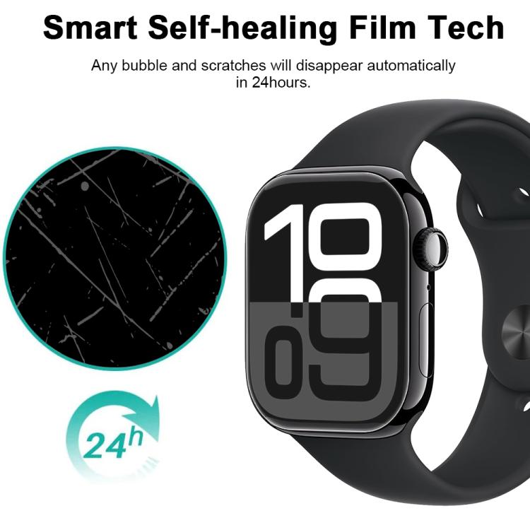For Apple Watch Series 10 46mm 5pcs xDfind Soft Hydrogel Film Full Cover Front Protector