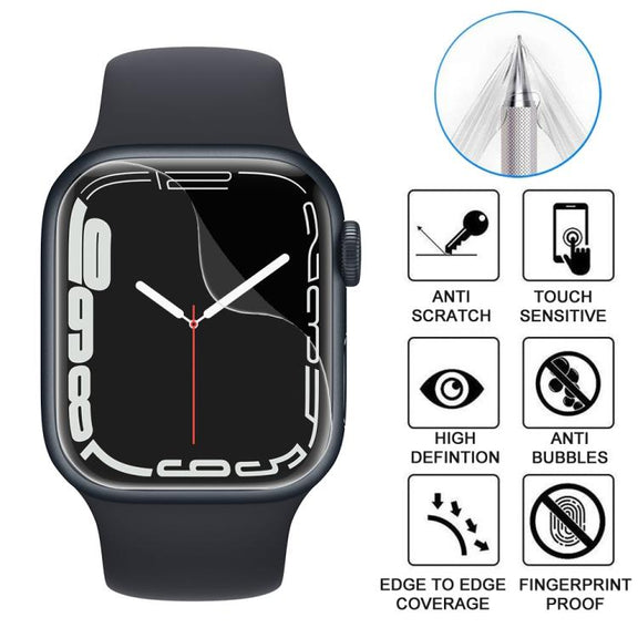 For Apple Watch Series 9 / 8 / 7 41mm 5pcs xDfind Soft Hydrogel Film Full Cover Front Protector