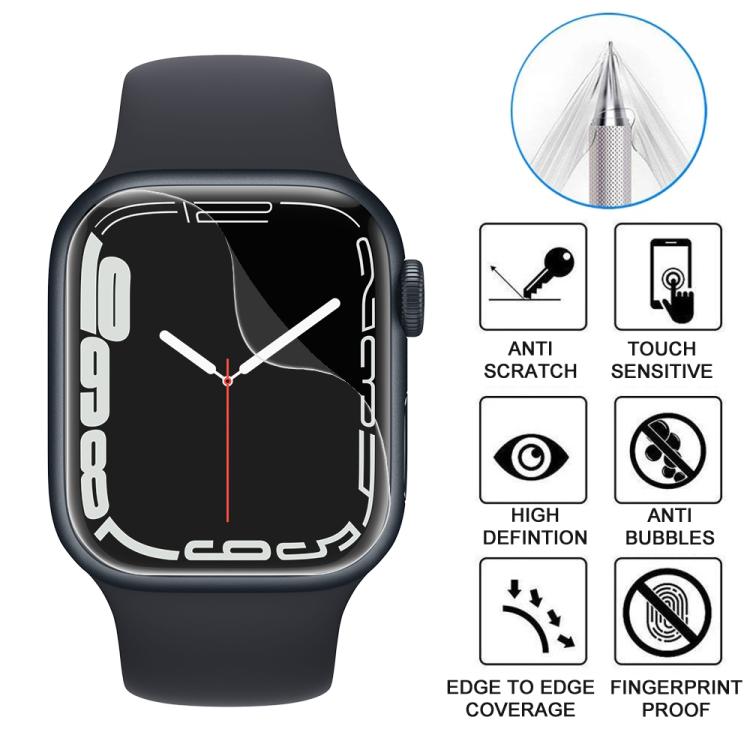 For Apple Watch Series 9 / 8 / 7 41mm 5pcs xDfind Soft Hydrogel Film Full Cover Front Protector