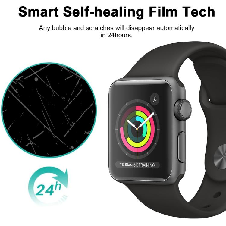 For Apple Watch Series 3&2&1 38mm 5pcs xDfind Soft Hydrogel Film Full Cover Front Protector