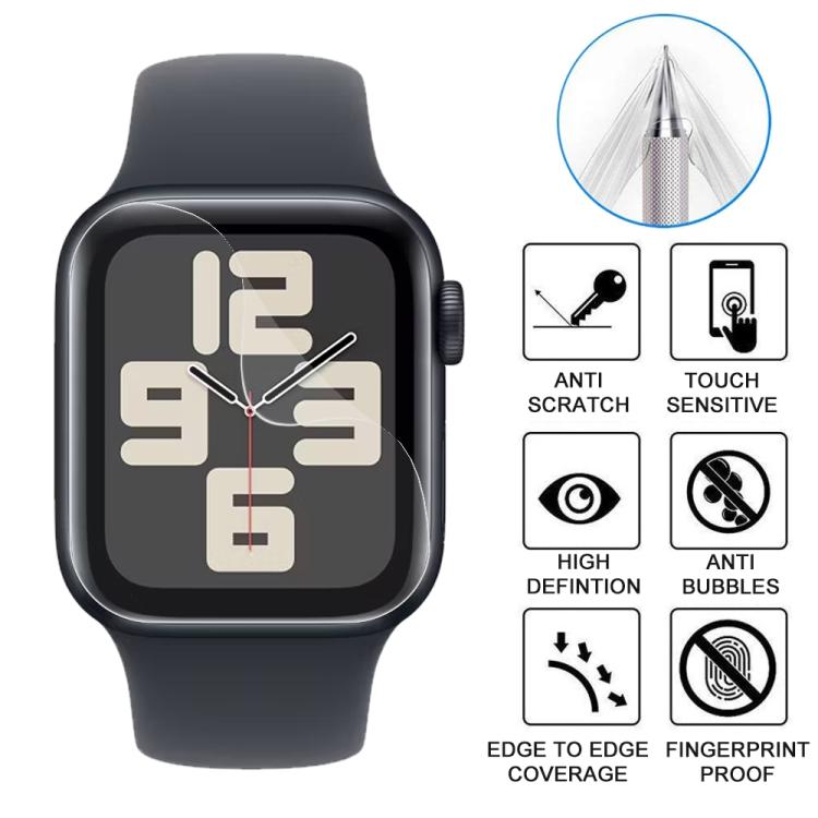 For Apple Watch Series 6&SE&5&4 44mm 5pcs xDfind Soft Hydrogel Film Full Cover Front Protector