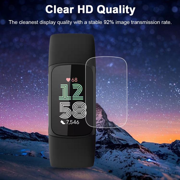 For Fitbit Charge 6 5pcs xDfind Soft Hydrogel Film Full Cover Front Protector