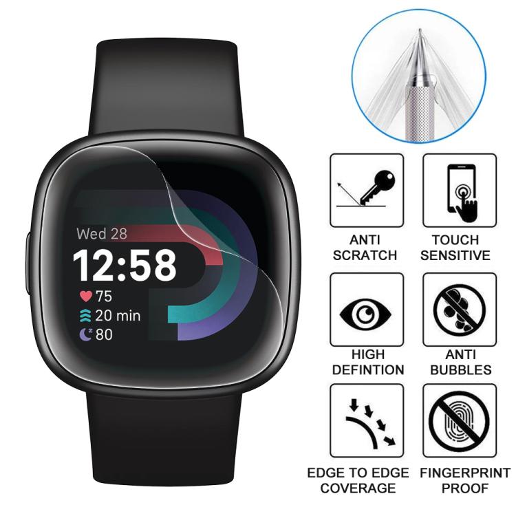 For Fitbit Versa 4 5pcs xDfind Soft Hydrogel Film Full Cover Front Protector