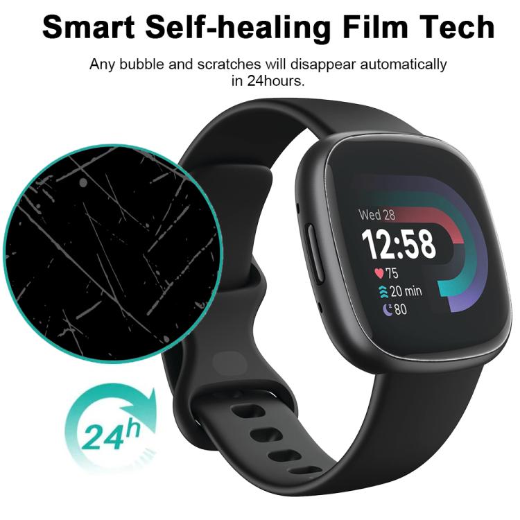 For Fitbit Versa 4 5pcs xDfind Soft Hydrogel Film Full Cover Front Protector