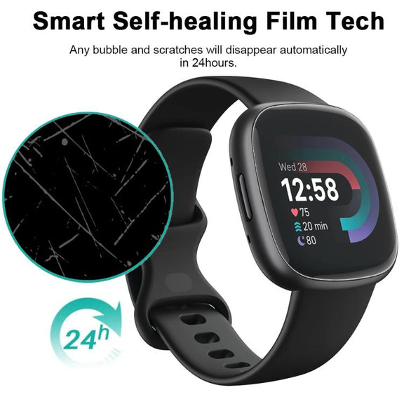 For Fitbit Versa 4 5pcs xDfind Soft Hydrogel Film Full Cover Front Protector