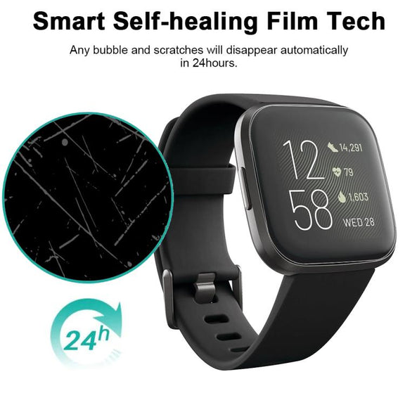 For Fitbit Versa 2 5pcs xDfind Soft Hydrogel Film Full Cover Front Protector
