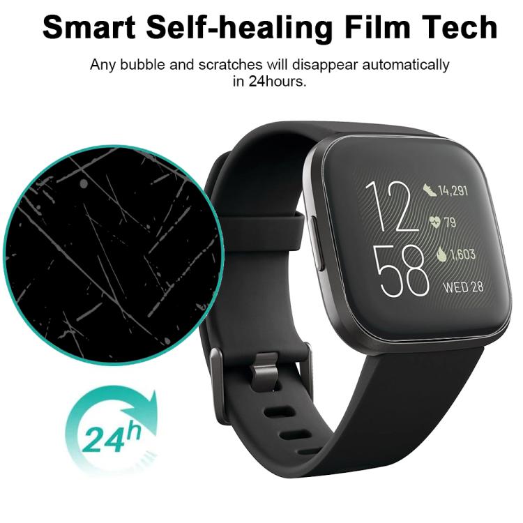 For Fitbit Versa 2 5pcs xDfind Soft Hydrogel Film Full Cover Front Protector