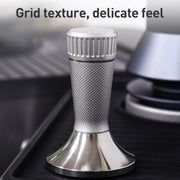 58.3mm Mesh Texture Coffee Powder Pressing Hammer Stainless Steel Cloth Powder(Silver)