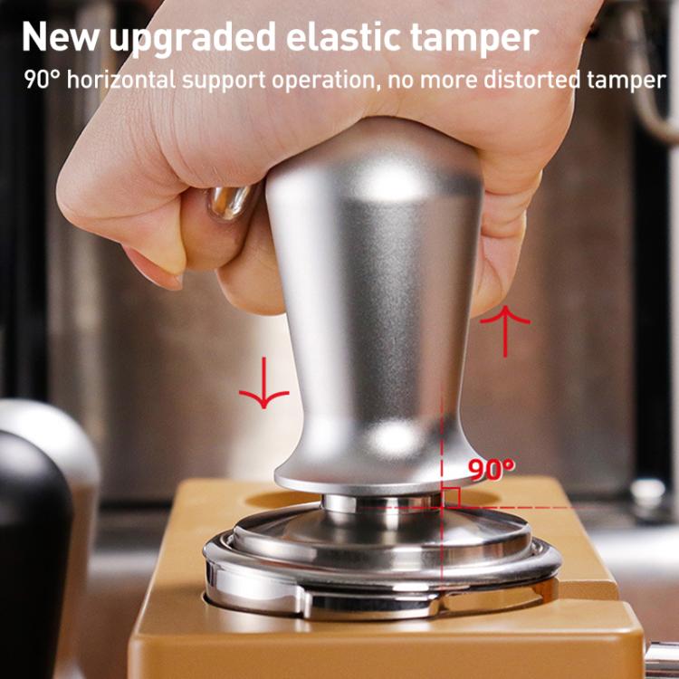 Stainless Steel Coffee Powder Hammer Pressure Powder Tampon, Size:58mm Silver