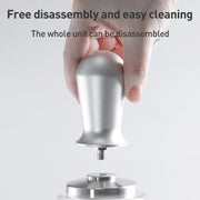 Stainless Steel Coffee Powder Hammer Pressure Powder Tampon, Size:53mm Silver