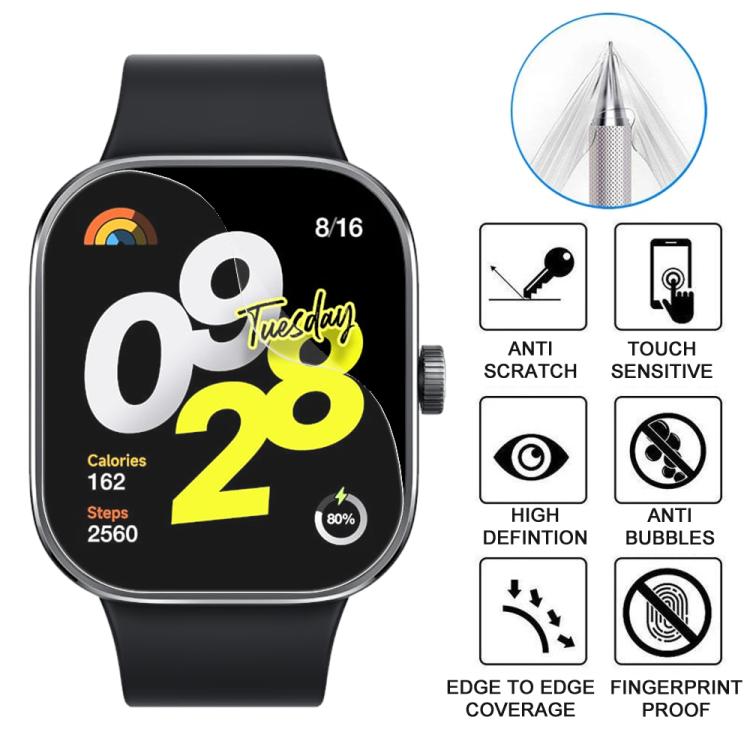 For Xiaomi Redmi Watch 4 5pcs xDfind Soft Hydrogel Film Full Cover Front Protector