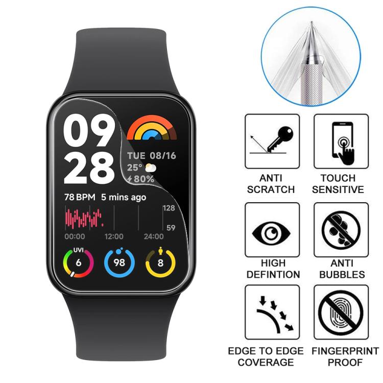 For Xiaomi Mi Band 8 Pro 5pcs xDfind Soft Hydrogel Film Full Cover Front Protector