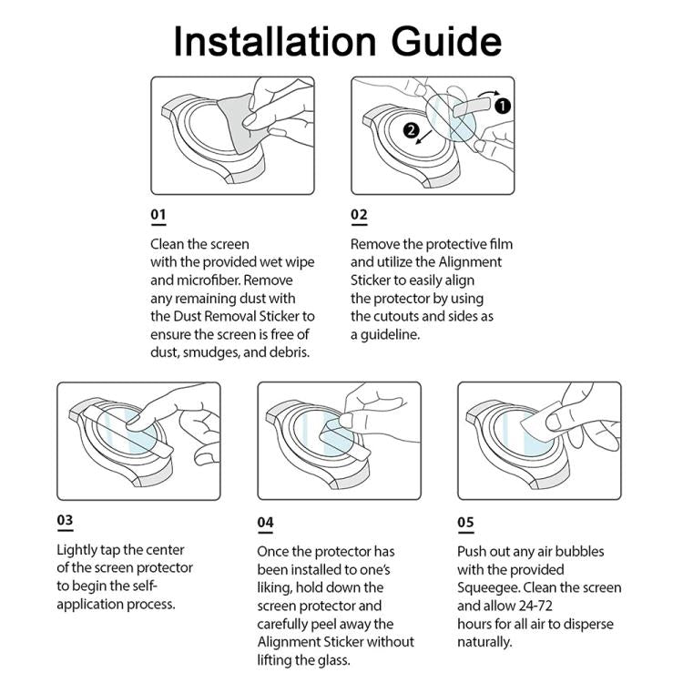 For Samsung Galaxy Fit3 5pcs xDfind Soft Hydrogel Film Full Cover Front Protector