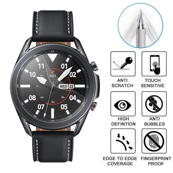 For Samsung Galaxy Watch3 45mm 5pcs xDfind Soft Hydrogel Film Full Cover Front Protector