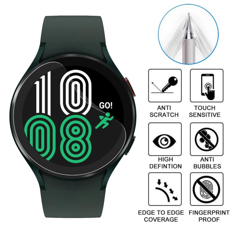For Samsung Galaxy Watch4 44mm 5pcs xDfind Soft Hydrogel Film Full Cover Front Protector