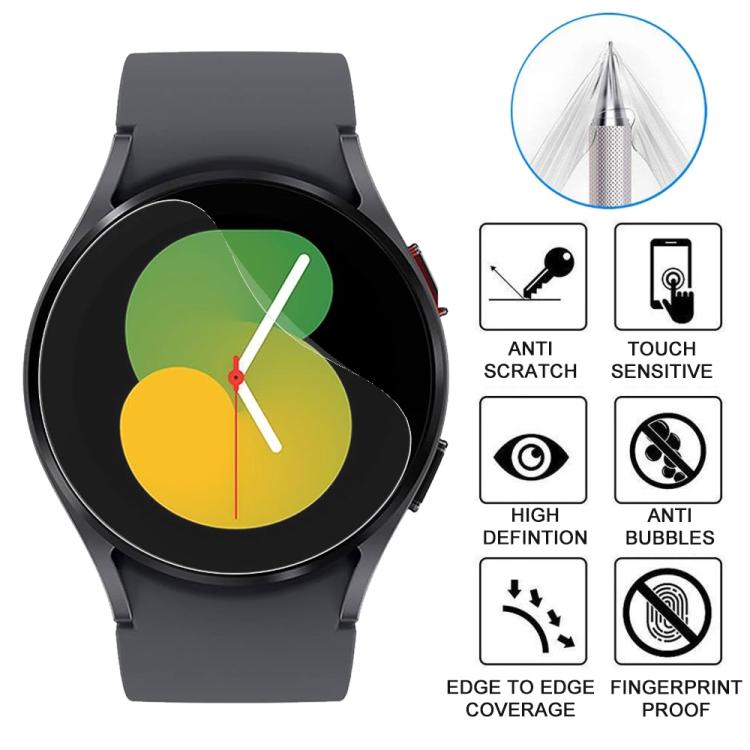 For Samsung Galaxy Watch5 40mm 5pcs xDfind Soft Hydrogel Film Full Cover Front Protector