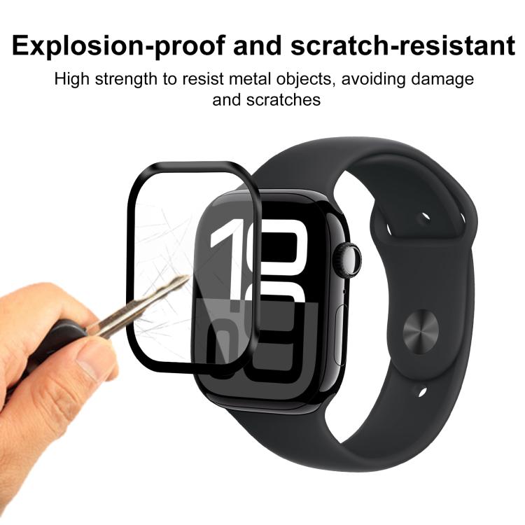 For Apple Watch Series 10 46mm 2pcs xDfind Curved 3D Composite Material Soft Film Screen Protector