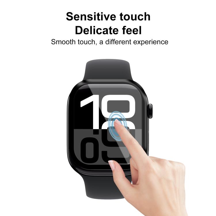 For Apple Watch Series 10 46mm 2pcs xDfind Curved 3D Composite Material Soft Film Screen Protector