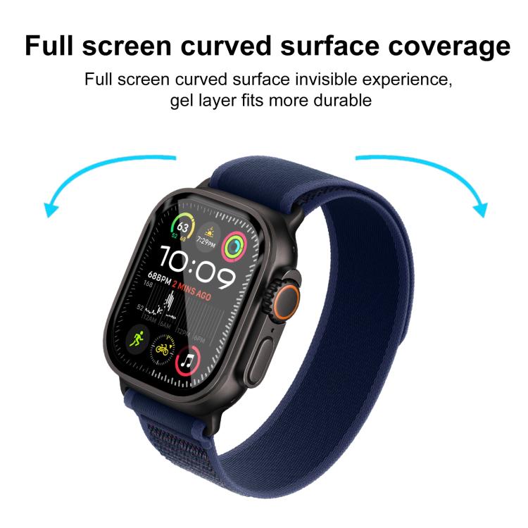 For Apple Watch Ultra 2 49mm / Ultra 49mm 2pcs xDfind Curved 3D Composite Material Soft Film Screen Protector