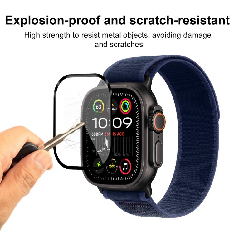 For Apple Watch Ultra 2 49mm / Ultra 49mm 2pcs xDfind Curved 3D Composite Material Soft Film Screen Protector
