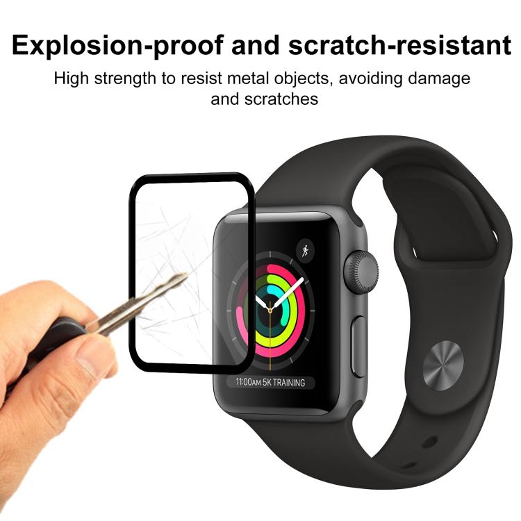 For Apple Watch Series 3&2&1 38mm 2pcs xDfind Curved 3D Composite Material Soft Film Screen Protector