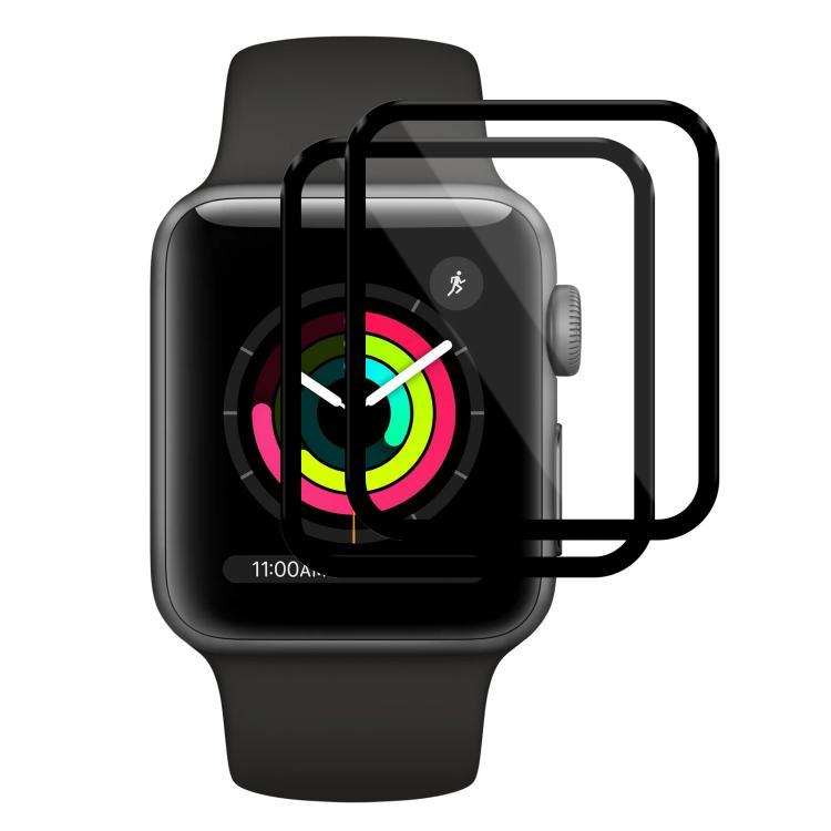 For Apple Watch Series 3&2&1 42mm 2pcs xDfind Curved 3D Composite Material Soft Film Screen Protector