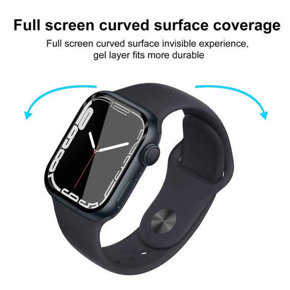 For Apple Watch Series 9 / 8 / 7 41mm 2pcs xDfind Curved 3D Composite Material Soft Film Screen Protector
