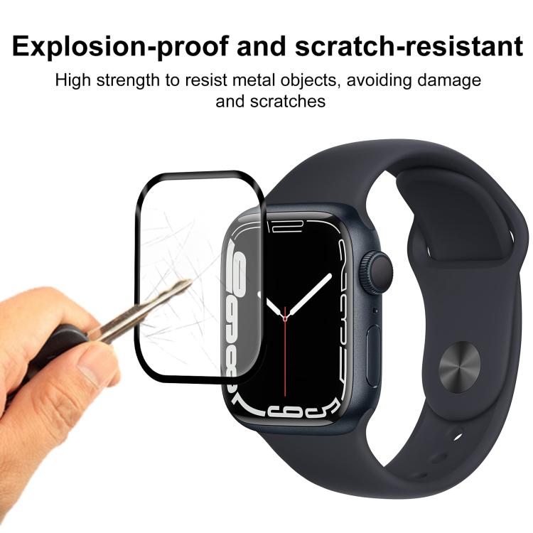 For Apple Watch Series 9 / 8 / 7 41mm 2pcs xDfind Curved 3D Composite Material Soft Film Screen Protector