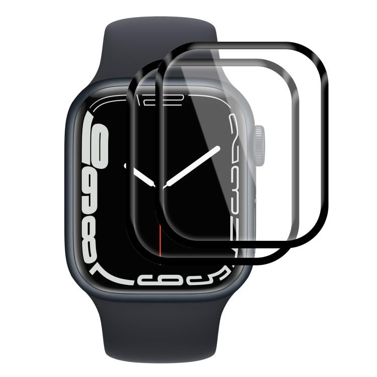 For Apple Watch Series 9 / 8 / 7 45mm 2pcs xDfind Curved 3D Composite Material Soft Film Screen Protector