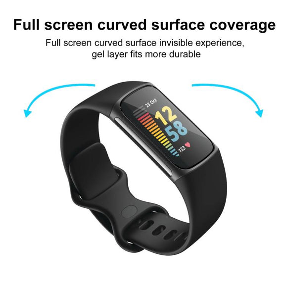 For Fitbit Charge 5 2pcs xDfind Curved 3D Composite Material Soft Film Screen Protector