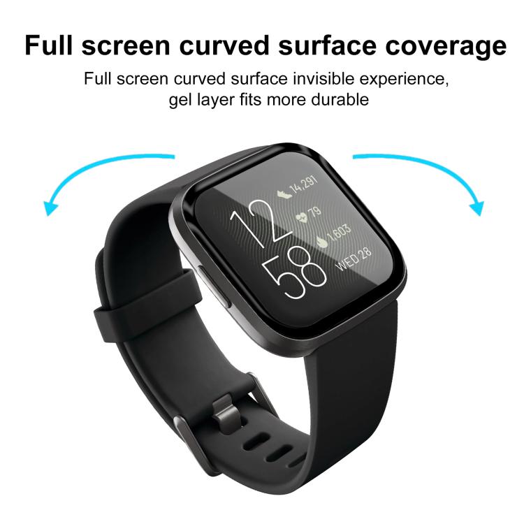 For Fitbit Versa 2 2pcs xDfind Curved 3D Composite Material Soft Film Screen Protector