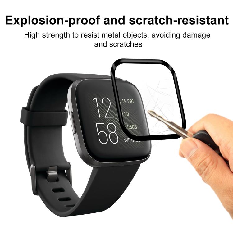 For Fitbit Versa 2 2pcs xDfind Curved 3D Composite Material Soft Film Screen Protector