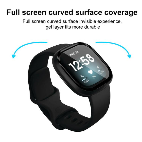 For Fitbit Versa 3 2pcs xDfind Curved 3D Composite Material Soft Film Screen Protector