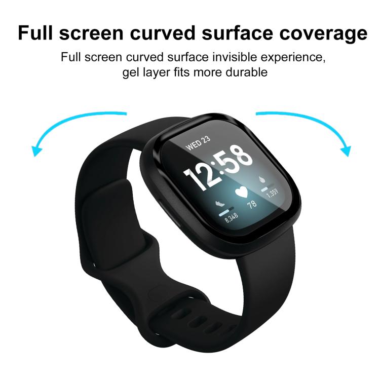 For Fitbit Versa 3 2pcs xDfind Curved 3D Composite Material Soft Film Screen Protector