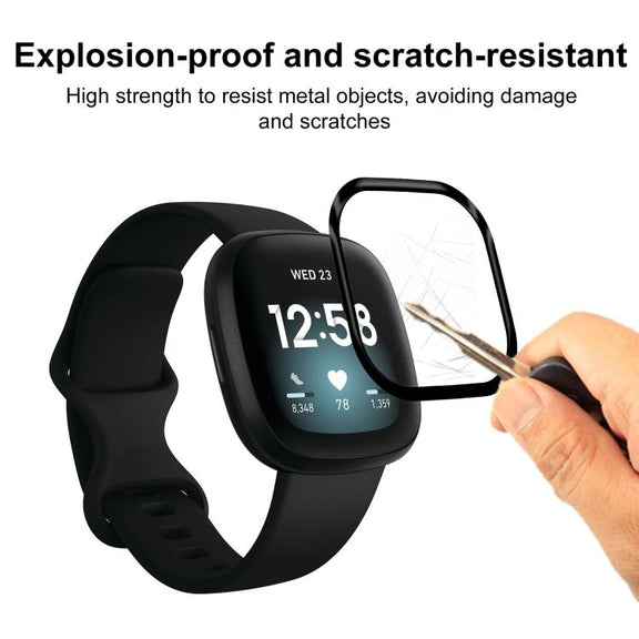 For Fitbit Versa 3 2pcs xDfind Curved 3D Composite Material Soft Film Screen Protector