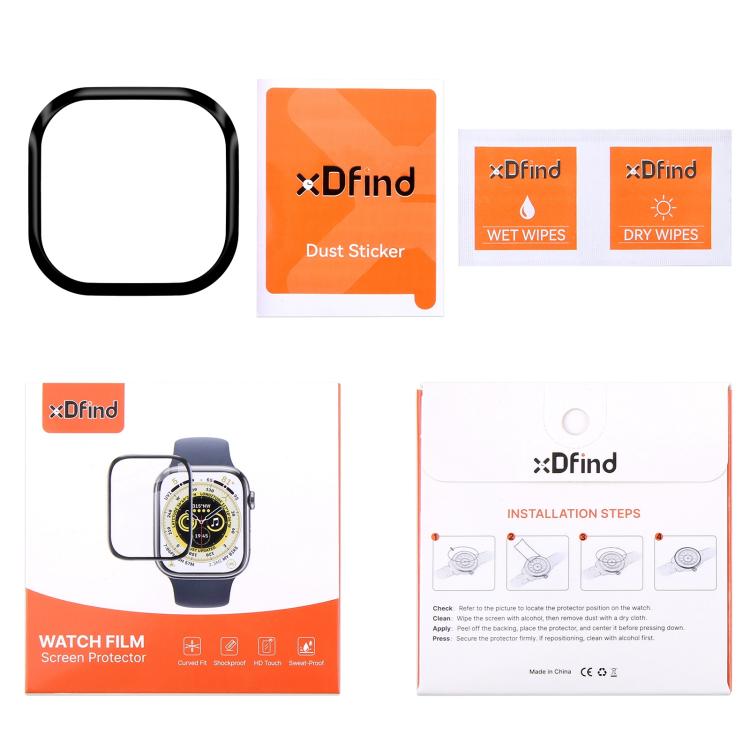 For Fitbit Versa 3 2pcs xDfind Curved 3D Composite Material Soft Film Screen Protector