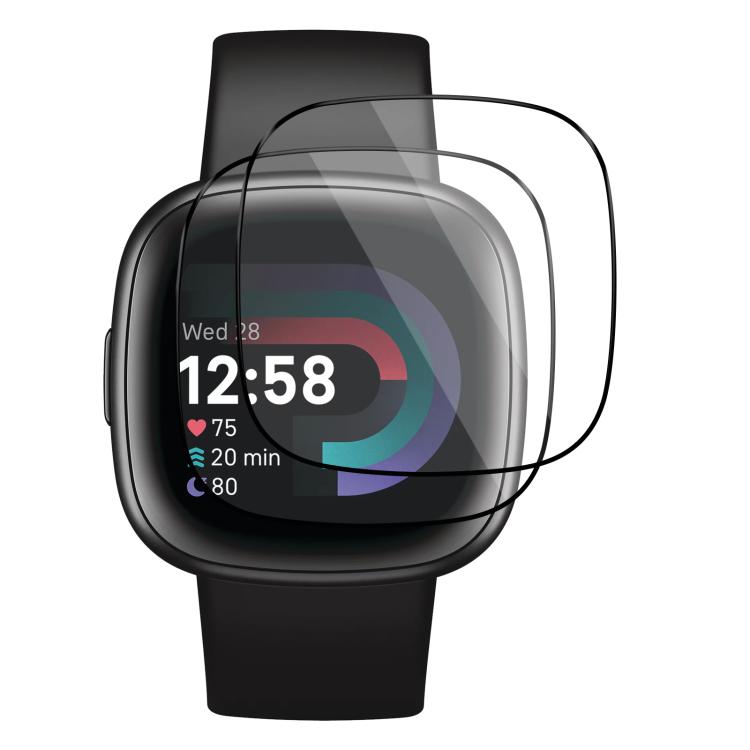 For Fitbit Versa 4 2pcs xDfind Curved 3D Composite Material Soft Film Screen Protector