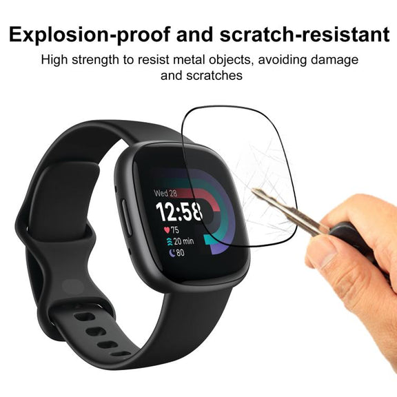 For Fitbit Versa 4 2pcs xDfind Curved 3D Composite Material Soft Film Screen Protector